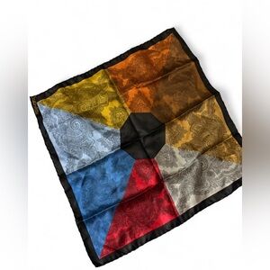 Elegant Multicolor Paisley Pocket Square